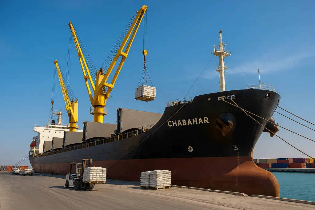 Cement export Middle East – Chabahar Port logistics advantage for GCC supply.