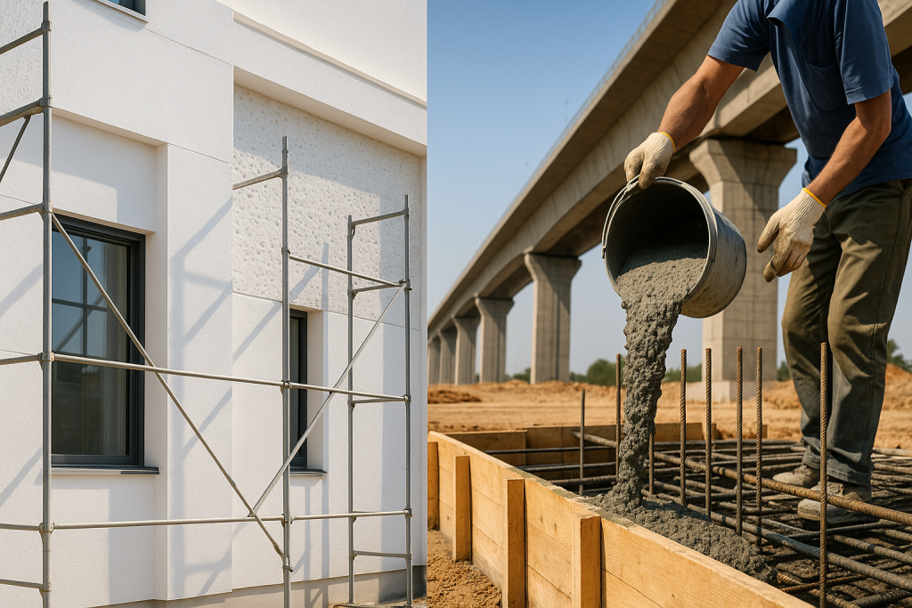 White Cement vs Grey Cement: 7 Key Differences Every Builder Should Know White cement vs grey cement in decorative and structural construction.