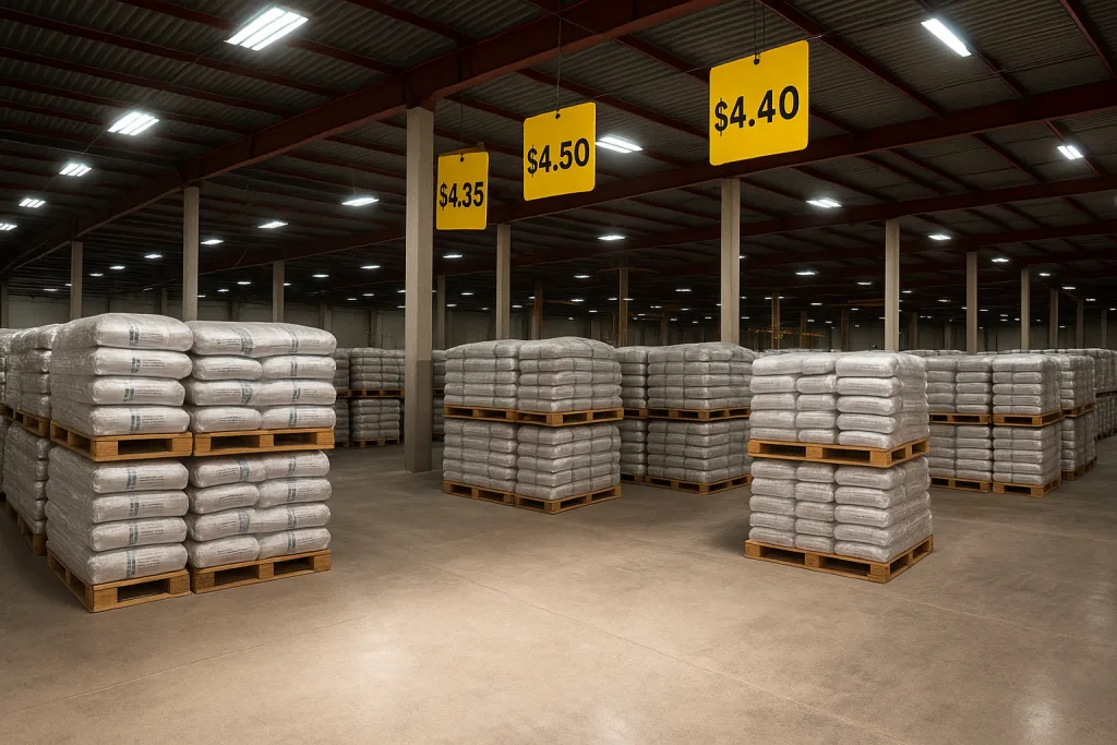 Cement for hot climate – export pricing of different cement types for GCC markets.