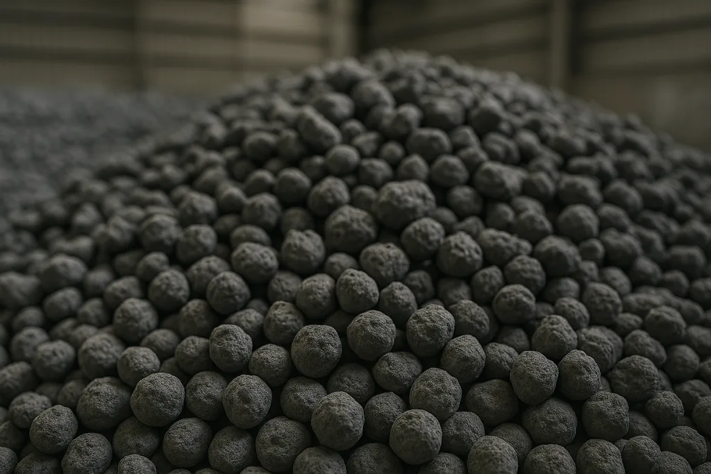 Clinker export – cement clinker nodules ready for grinding.