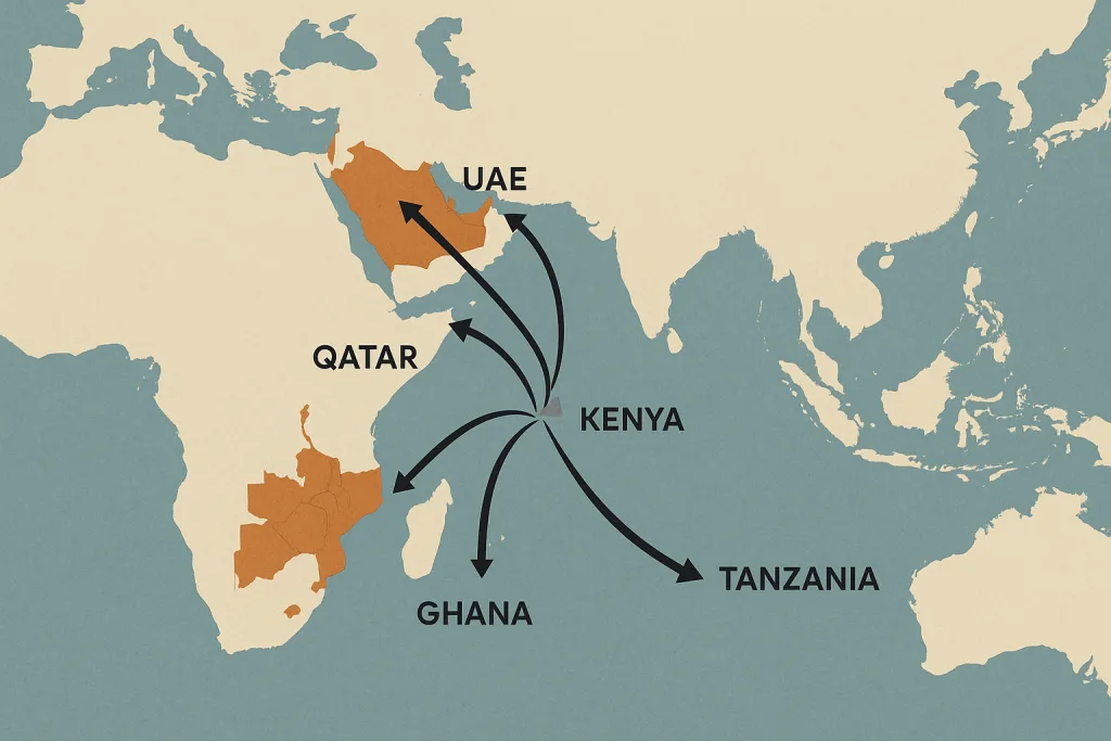 Clinker export – GCC and African countries importing cement clinker.