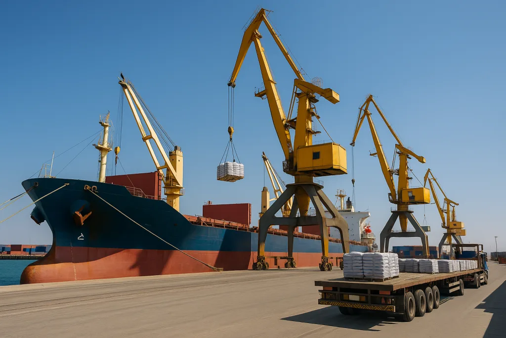 Clinker export – logistics advantage via Chabahar Port, Iran.