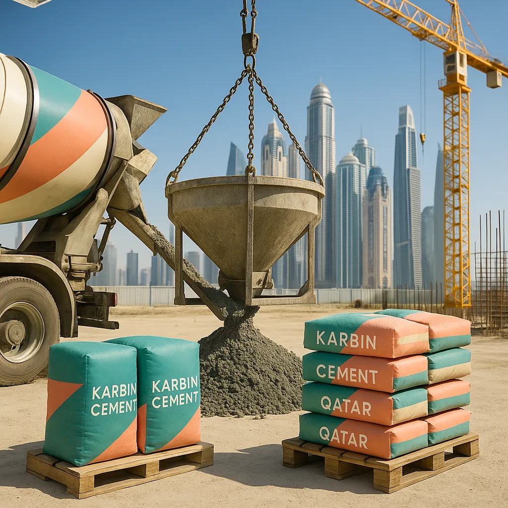 CEM I 42.5N cement GCC construction site using Karbin Cement products 2025